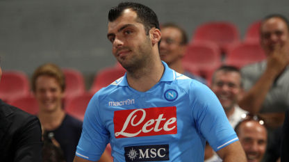 Goran Pandev missed a huge chance for Napoli; photo: corrieredellosport.it