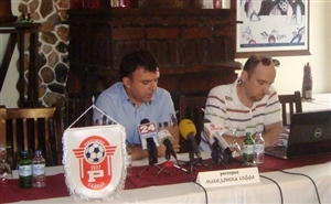 Today's press conference; photo: rabotnicki.com