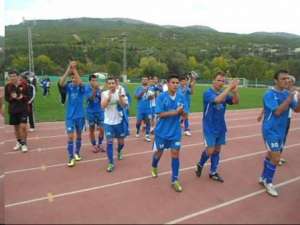Ohrid players celebrating their win, photo: Ohridsky.com