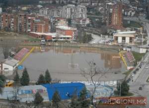 Gradski stadium in Shtip
