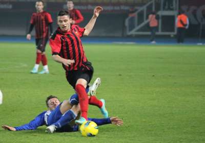 Mite Cikarski in action for Vardar, photo: fkvardar.mk