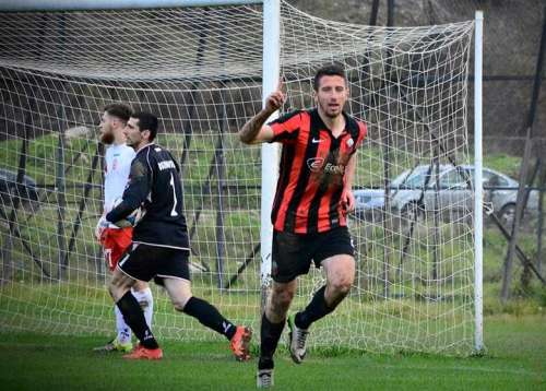 Besart Ibraimi celebrating a goal; photo: KF Shkendija