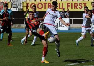 Moment of the derby duel between Vardar and Shkendija, photo: fkvardar.mk