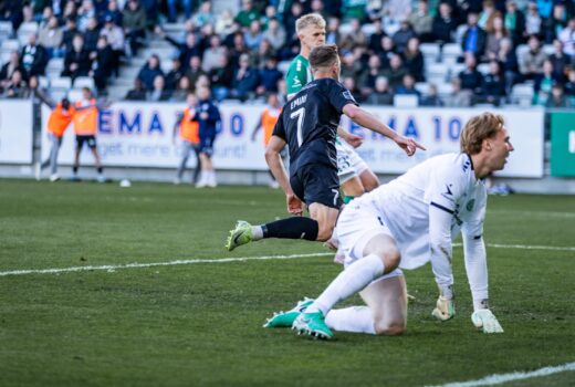 Sefer Emini scores the winning goal for Sønderjyske