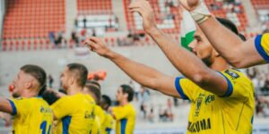 Visar Musliu celebrates after the victory; photo by: facebook.com/kstvv