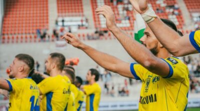 Visar Musliu celebrates after the victory; photo by: facebook.com/kstvv